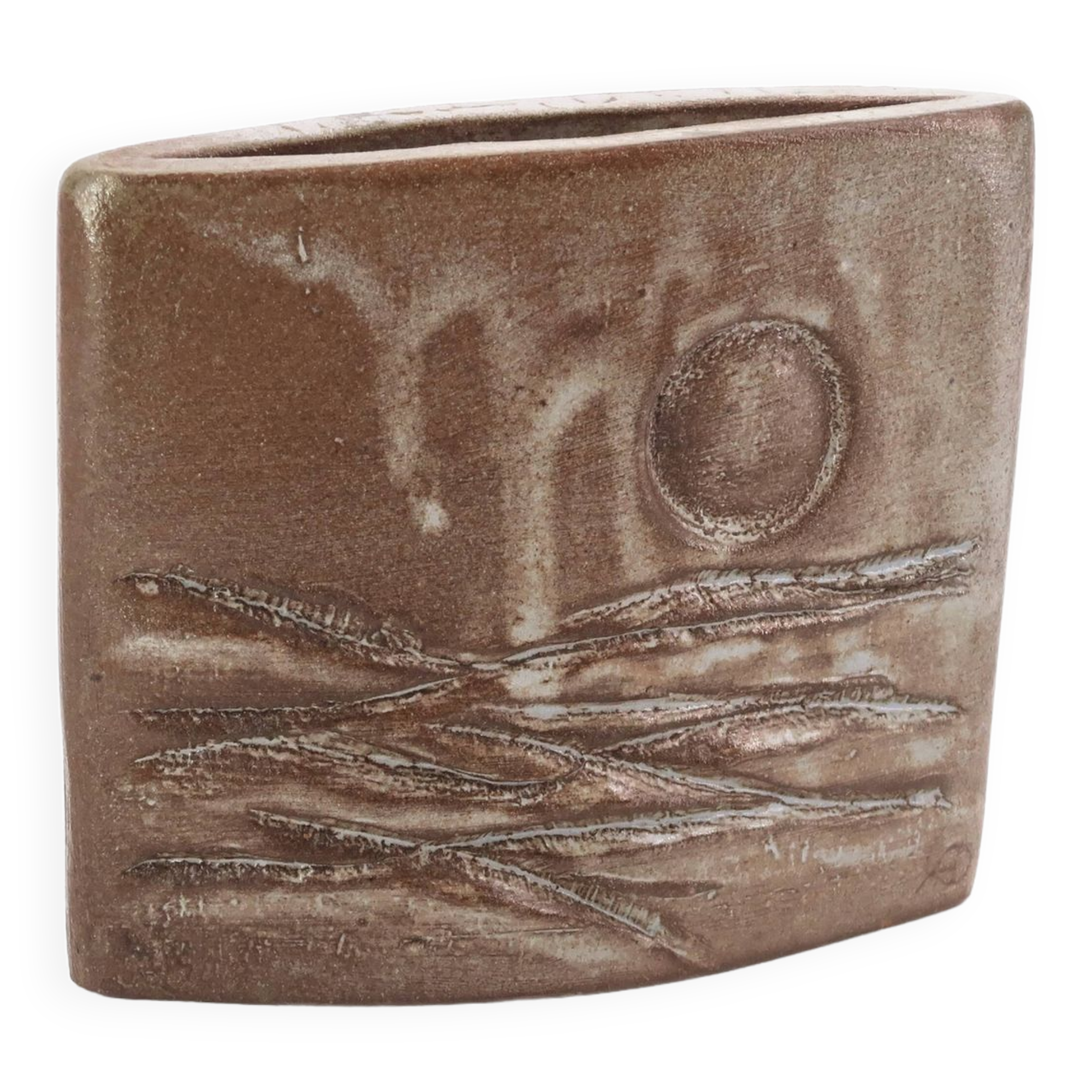 Landscape ceramic vase, 1970s