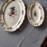 Plat ovale et ravier