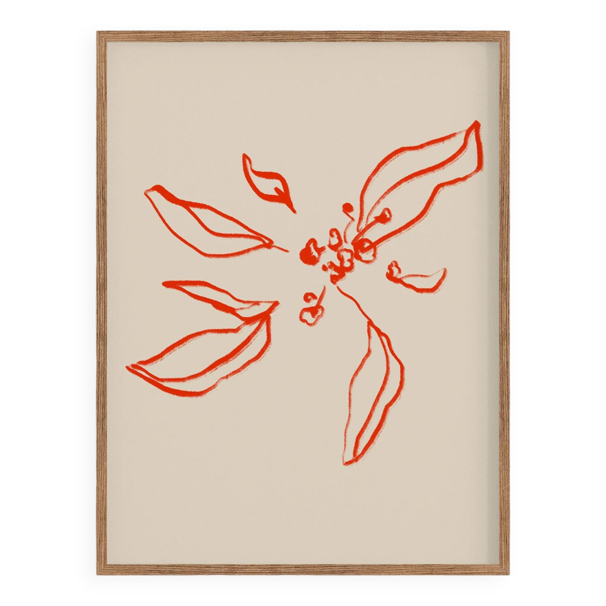 Botanical illustration giclee print, 50x70