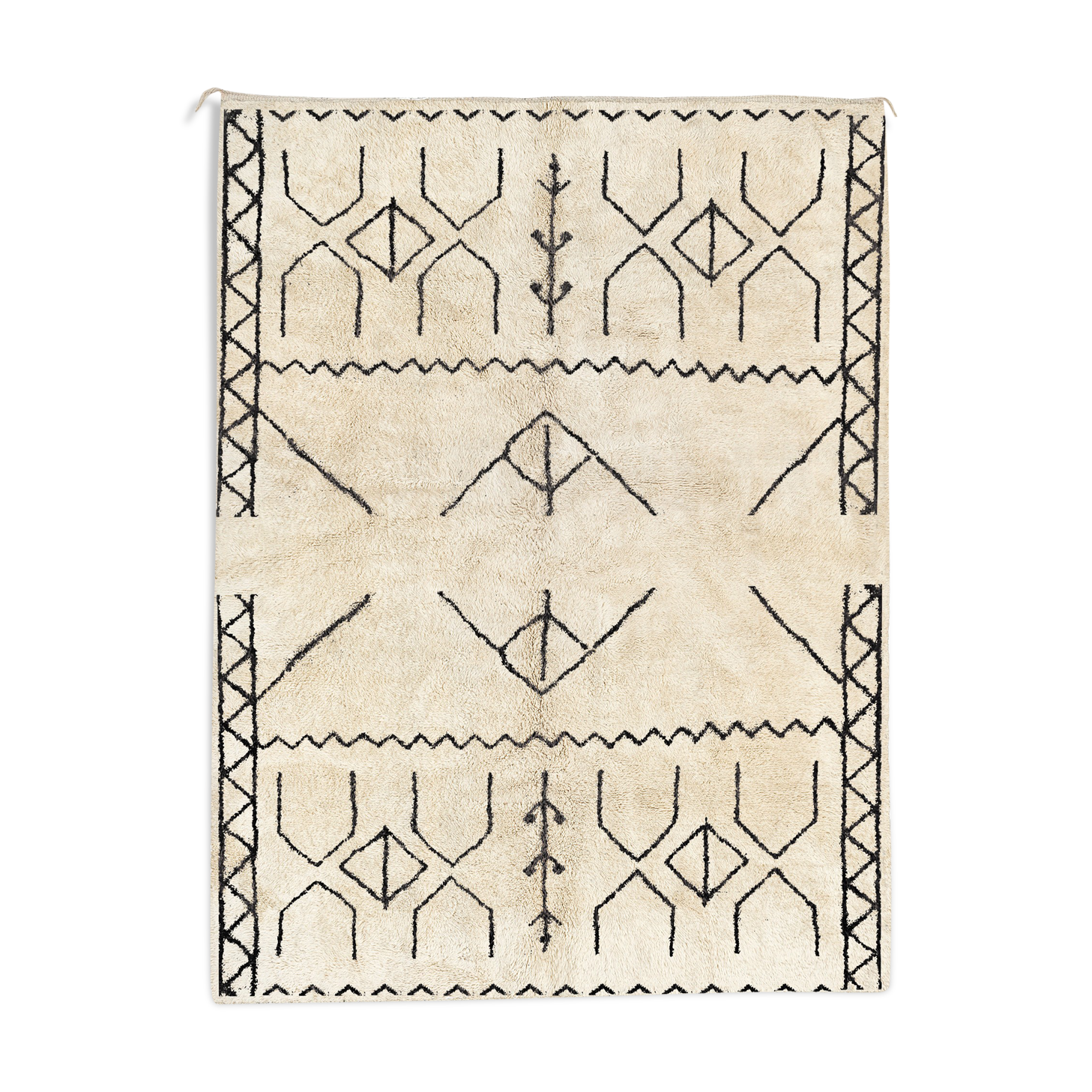 Modern Moroccan carpet white