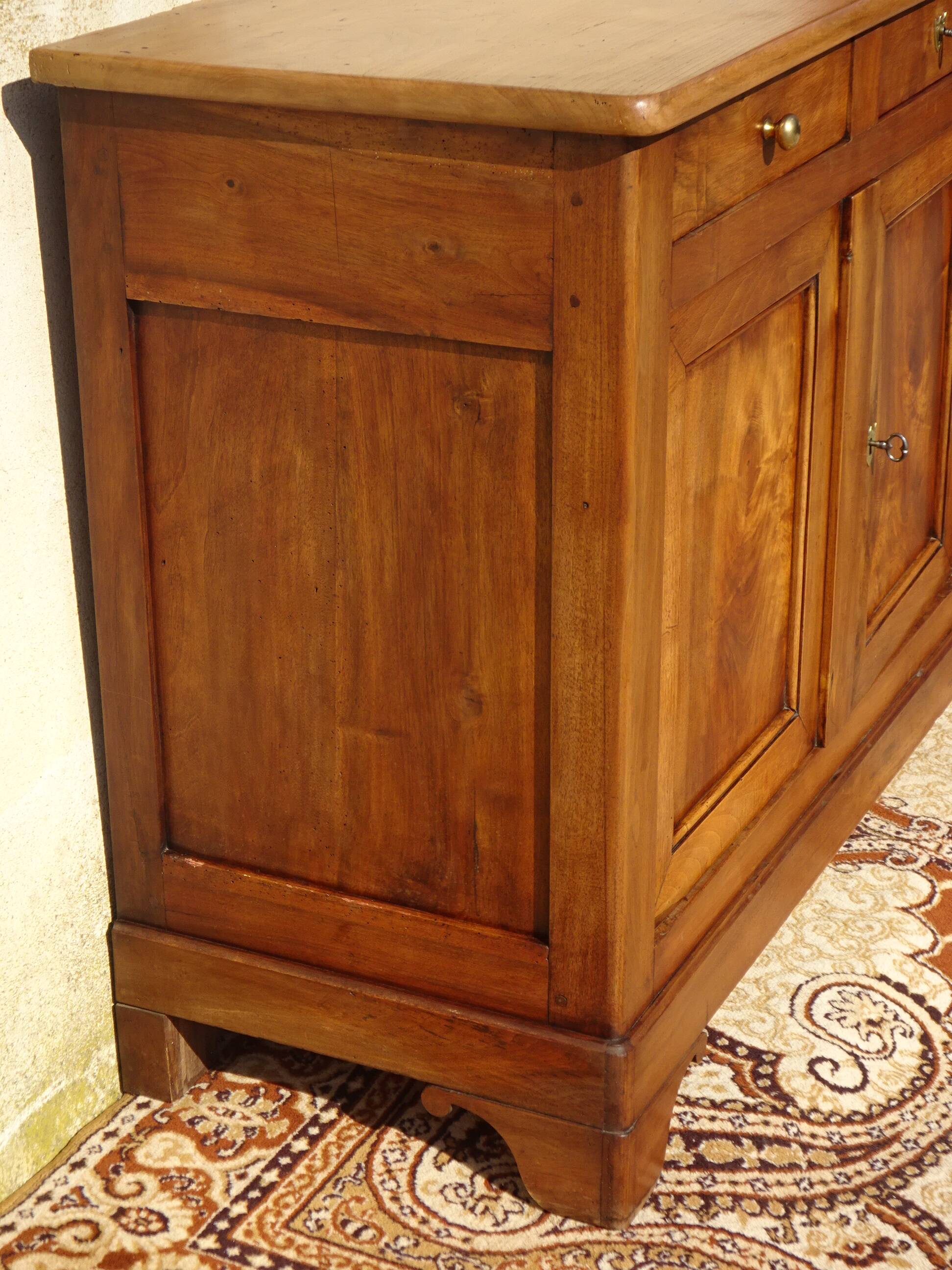 Antique Louis Philippe sideboard in solid elm