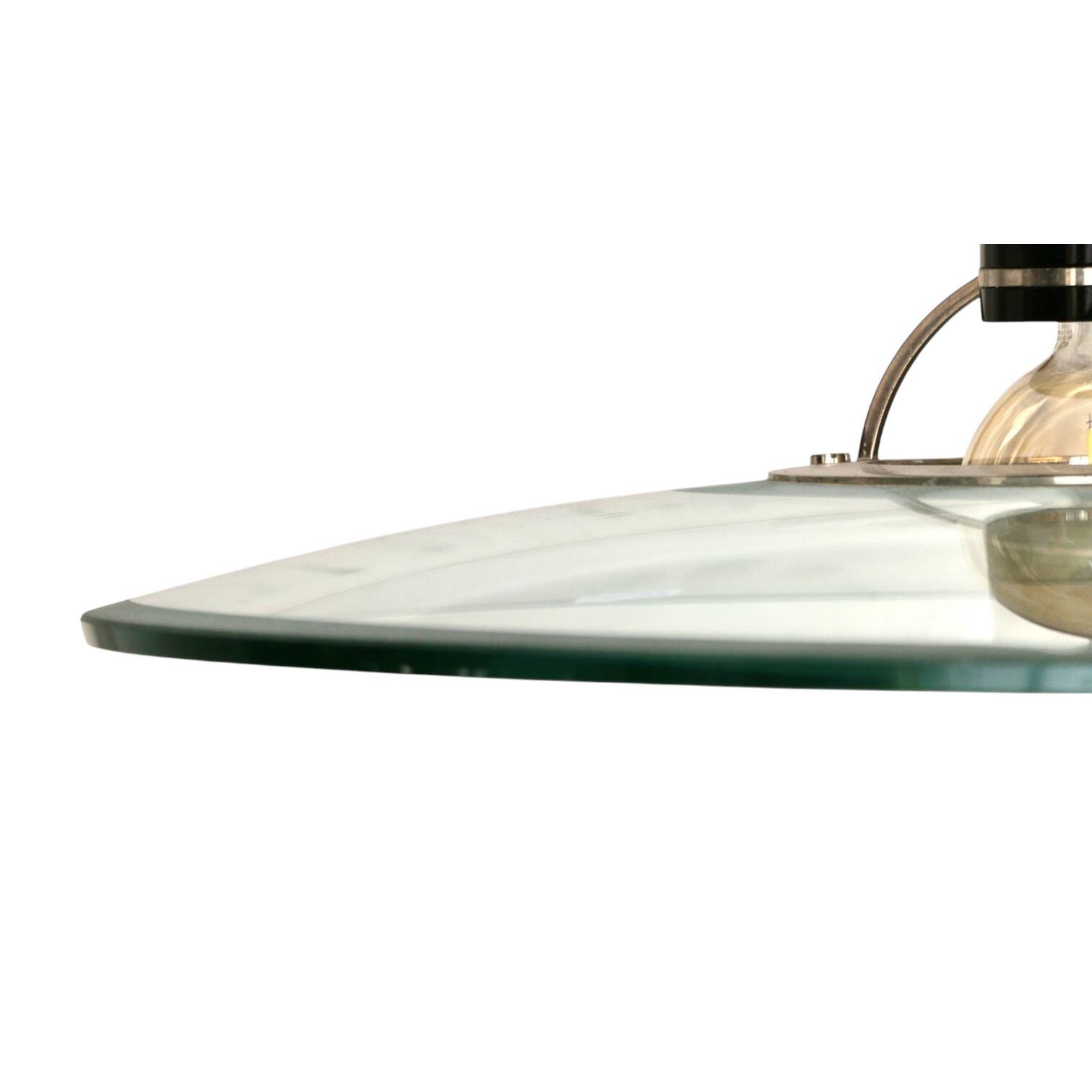 A glass pendant light, Italy 1970s