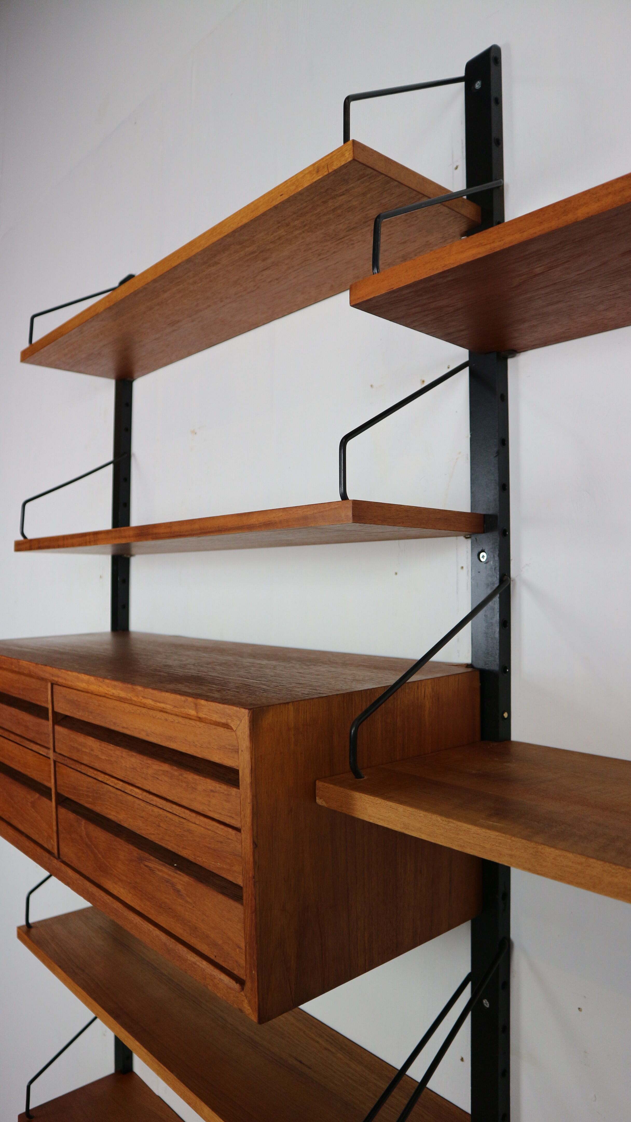 Poul Cadovius for Cado Danish Modern Teak Wall Unit Shelving, 1960