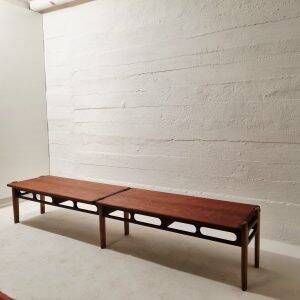 Large bench 1950s – William Watting Scanflex | Mid-century modern design furniture