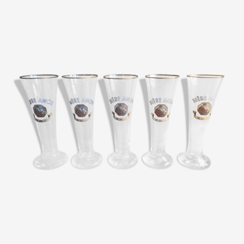 Amos screen-printed beer glasses - Metz