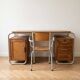 Vintage industrial desk in wood and metal
