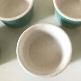 Ramequins en faience sarreguemines celadon