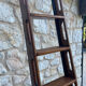 Wooden and iron boat ladder