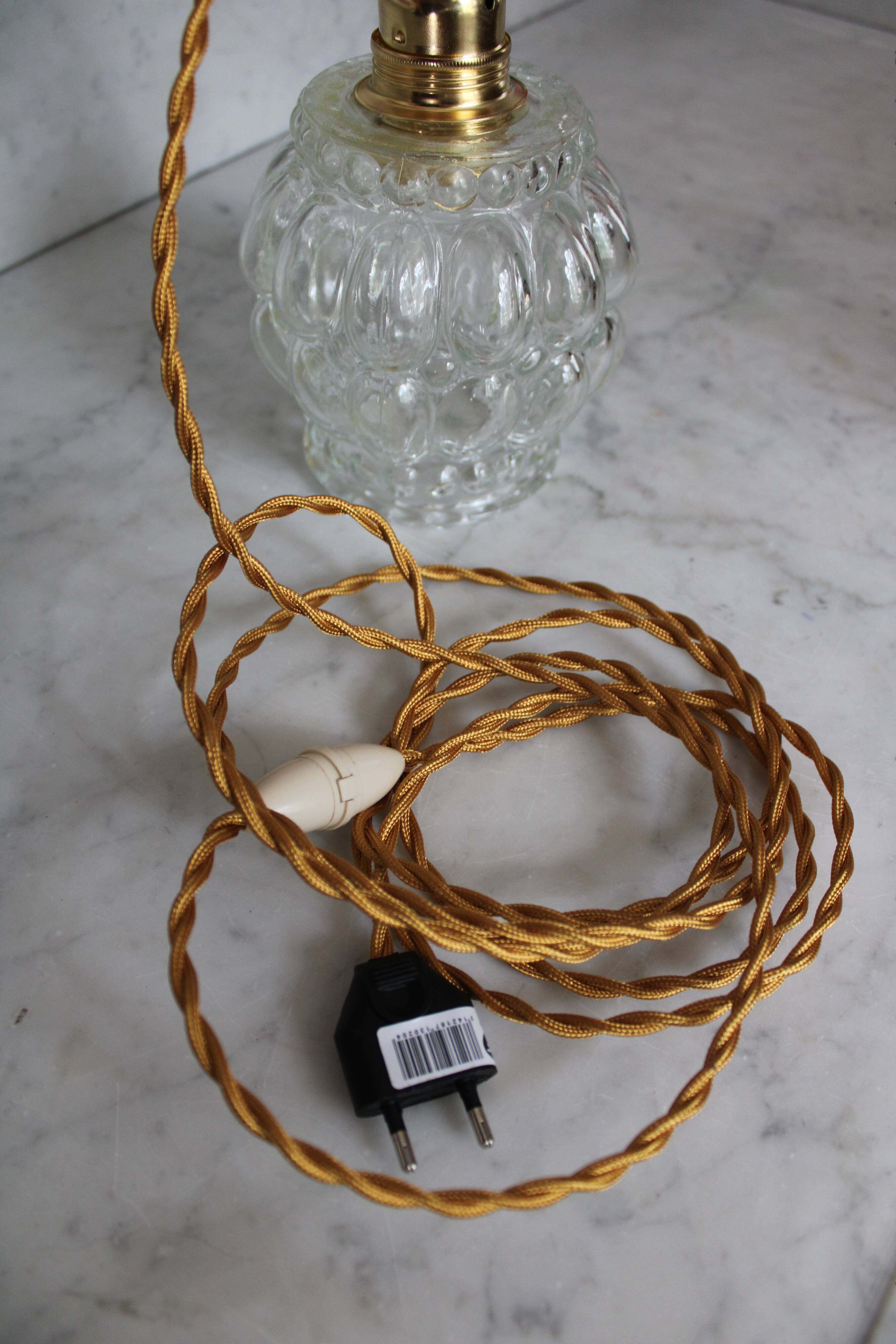 Moulded glass hand lamp