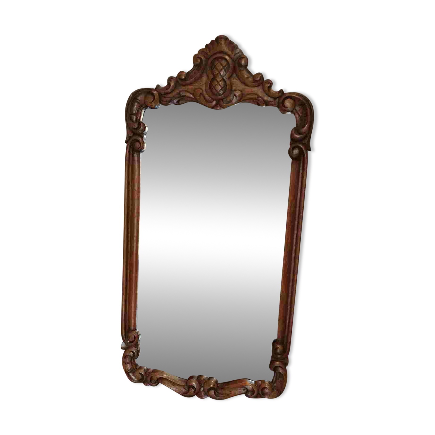 Large mirror in baroque rocaille rococo style