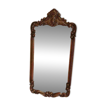 Large mirror in baroque rocaille rococo style