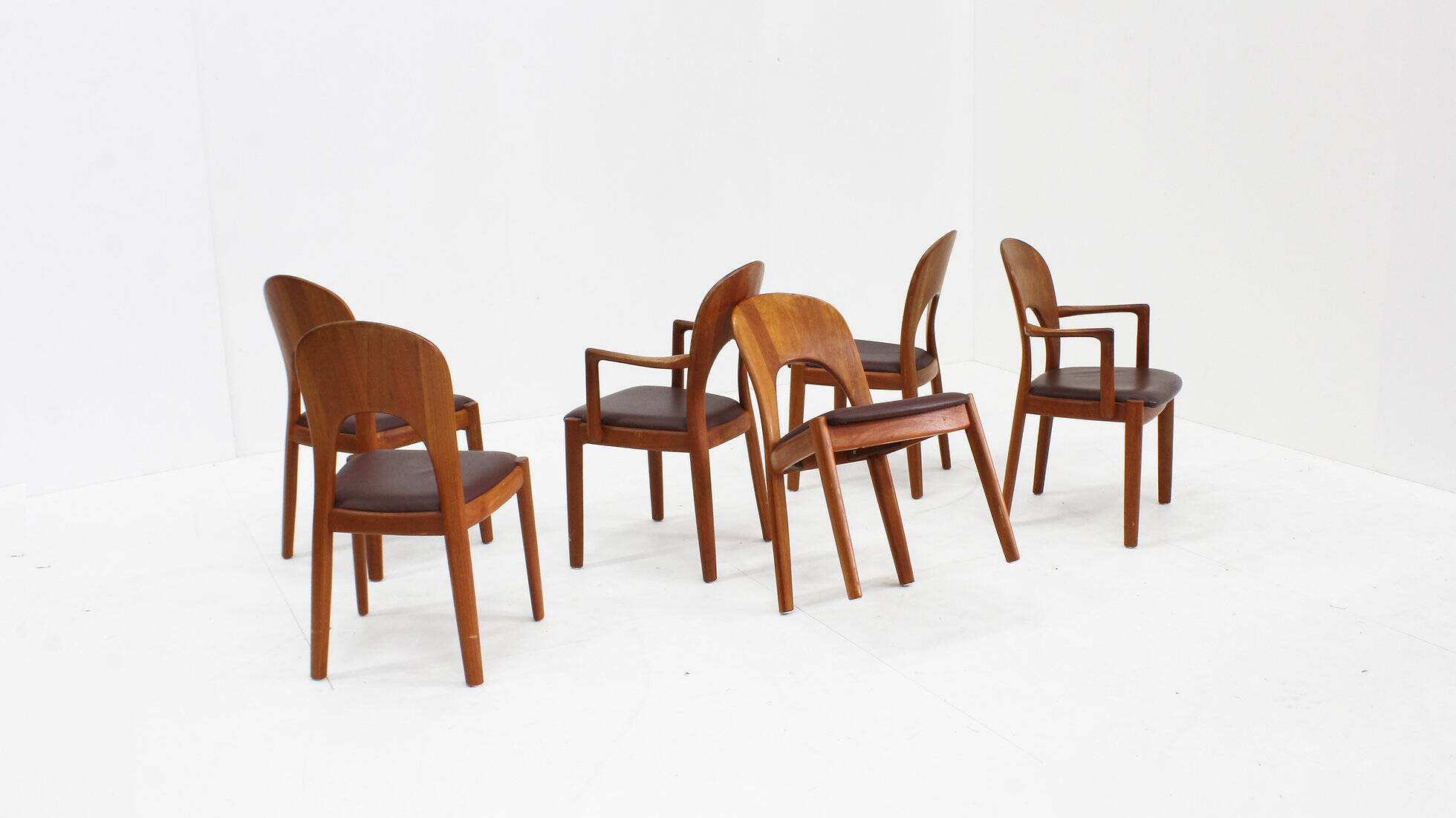 Vintage Danish dining chairs by Niels Koefoed for Koefoeds Hornslet, set of 6