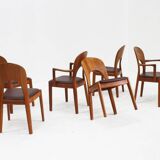 Vintage Danish dining chairs by Niels Koefoed for Koefoeds Hornslet, set of 6