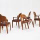 Chaises de salle à manger vintage danoises par Niels Koefoed pour Koefoeds Hornslet, set de 6