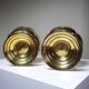 Duo de petits caches-pots en cuivre doré vintages