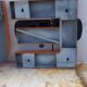 4 lettres industrielles des années 70 en aluminium