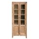 Armoire parisienne vitrée en bois brut, 1940
