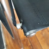 Lot of 3 vintage metal and skai armchairs