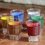 Set of 6 antique glasses