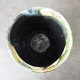 Glazed ceramic pot cover Provencal style