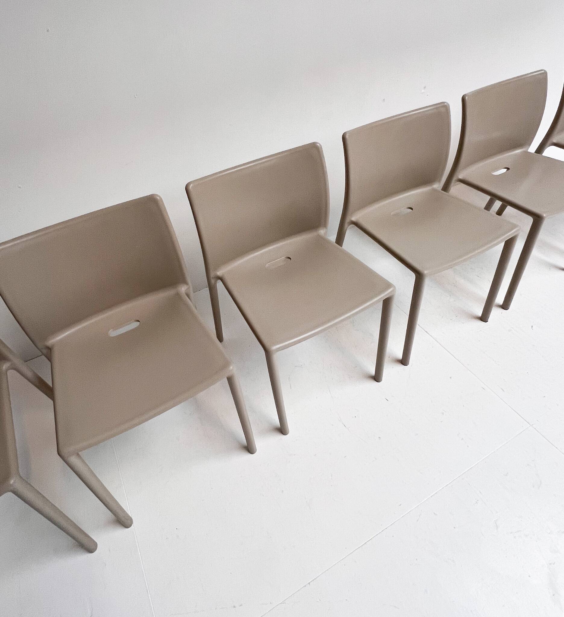 Set of 6 Magis Air chairs by Jasper Morrison, after 2000