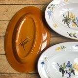 4 serving dish sandstone hand-painted monastic