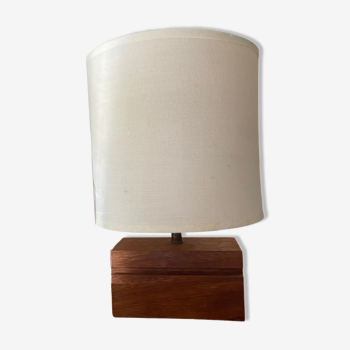 Lampe en bois vintage