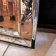 Antique Venetian mirror in engraved and bevelled glass – Floral decoration – Ita