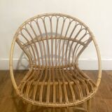 Pair of Rattan Armchairs - Shells