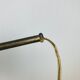 Lampe art déco monte et baisse laiton opaline