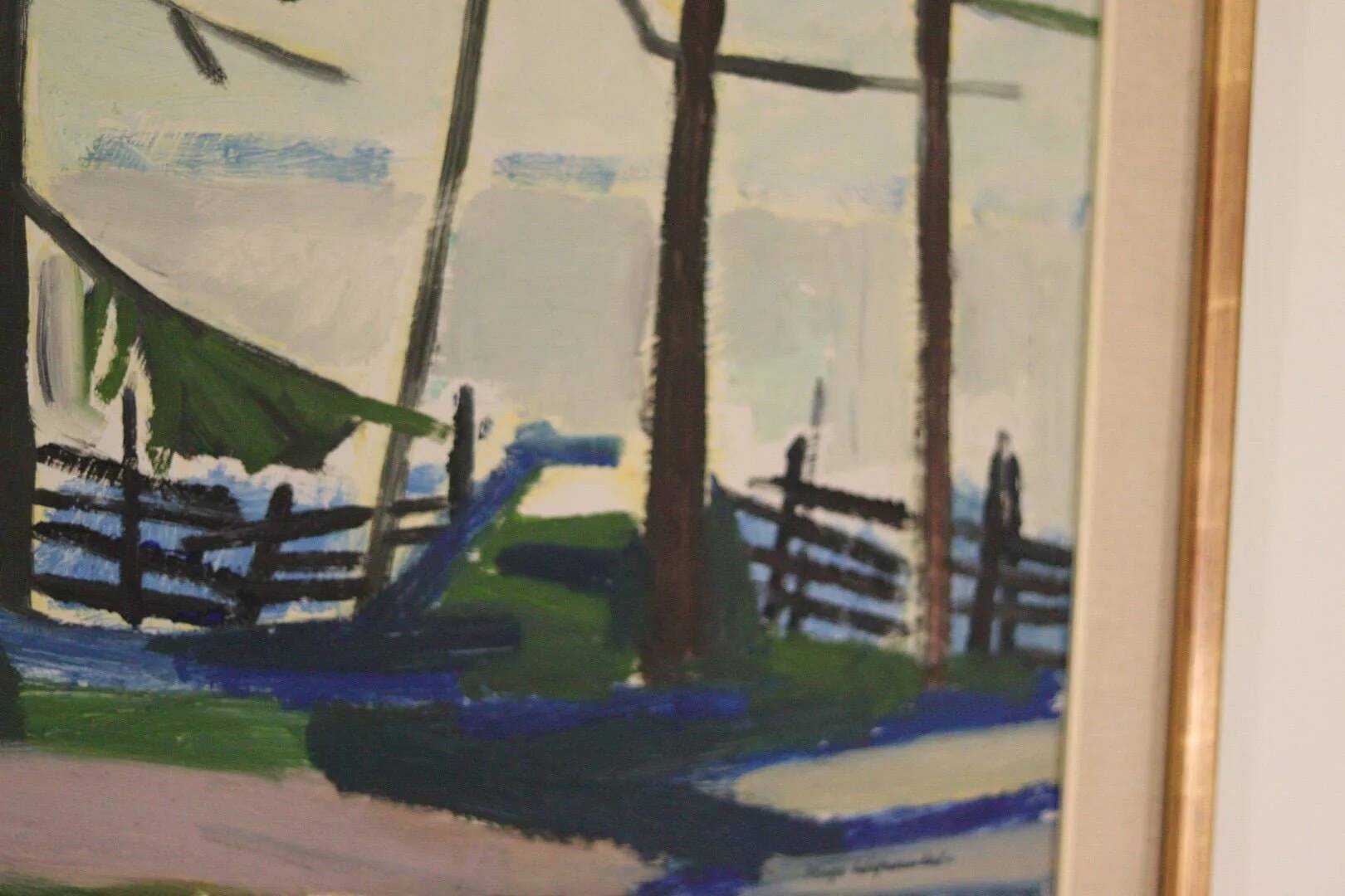 Winter day in the garden by Kåge Liefwendal 1960s