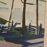 Winter day in the garden by Kåge Liefwendal 1960s