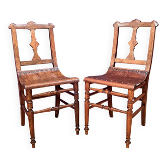 Paire de chaises Sécession, 19e/20e siècle