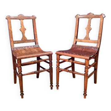 Paire de chaises Sécession, 19e/20e siècle
