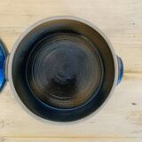 Blue glazed stoneware tureen