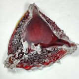 Cenicero de cristal de Murano. Italia, 1980s