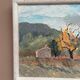 Original Swedish Oil on Panel – "Trees" by H. Jonstad – Signed – Vintage and Framed – 23.5 × 20.5 cm (9.2 × 8 in)