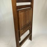 Folding chair in raw wood