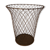 Vintage wired metal paper basket