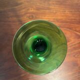Wine glass with grape decoration