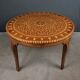 Large Moroccan Tea Table in Marquetry – 20th Century