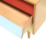 Vintage small chest of drawers in the style of Jiří Jiroutek, made in the 1970s