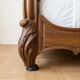 Antique Louis XV double bed in solid wood 140x190.