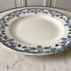 Round dish Terre de Fer U & C Sarrreguemines model "Hazelnuts" late nineteenth