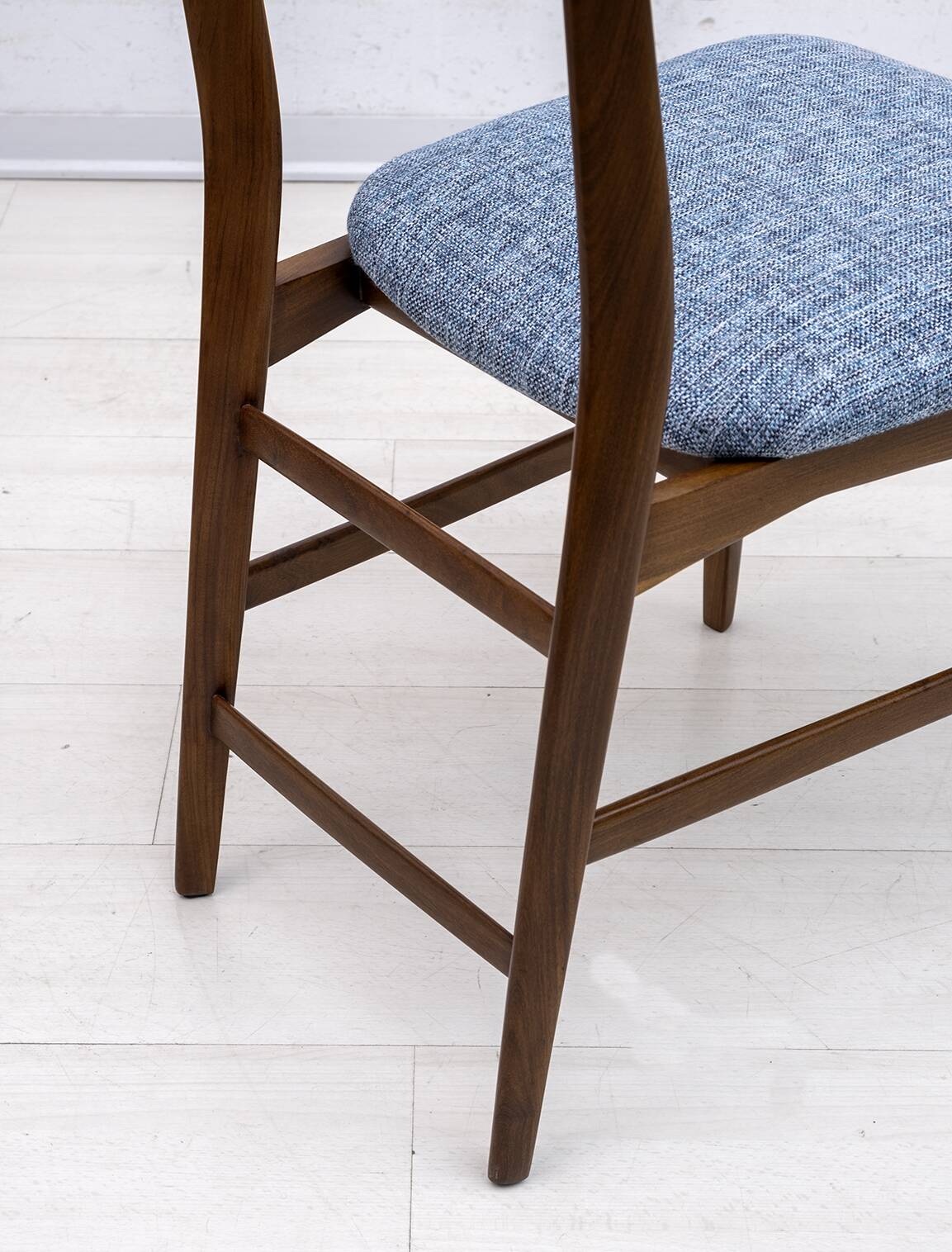 Six of Edmondo Palutari for Dassi Mid-Century Italian Teak Dining Chairs,50