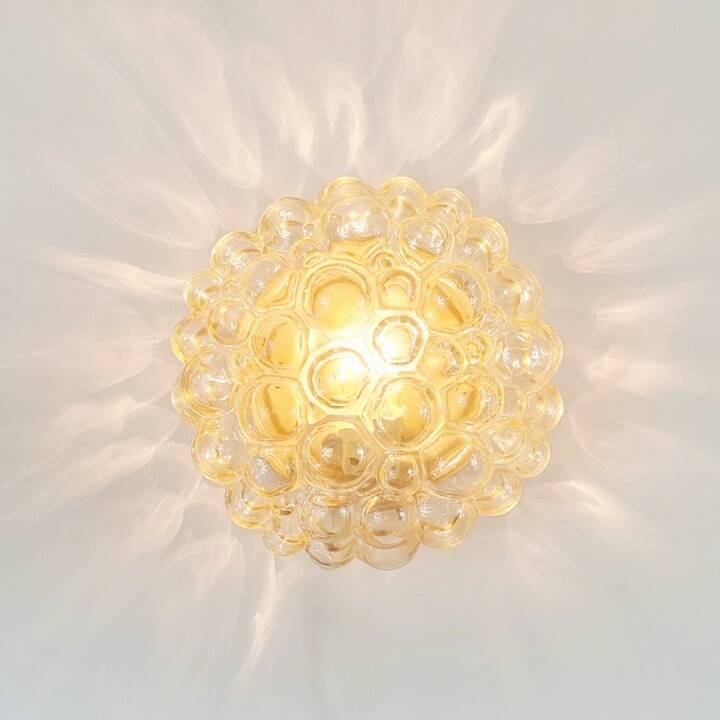 Mid Century Bubble Glass Ceiling Light H.Tynell For Limburg, Germany, 60s