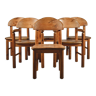 Set of 6 dining chairs, rainer daumiller, solid pine