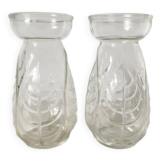 Pair of hydroculture vases from the 1950s