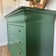 Commode Louis Philippe bois massif plateau marbre