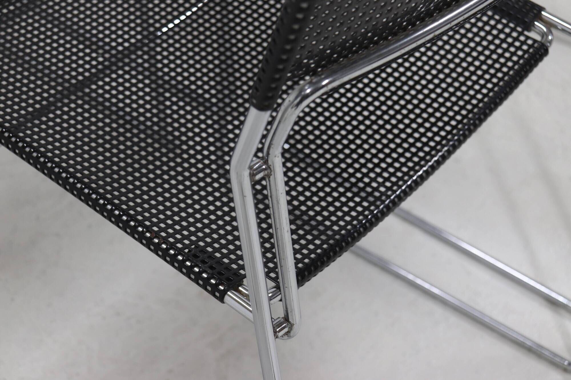 Set of 4 "Sultana" stacking dining chairs by Arrben Italy, 1980s